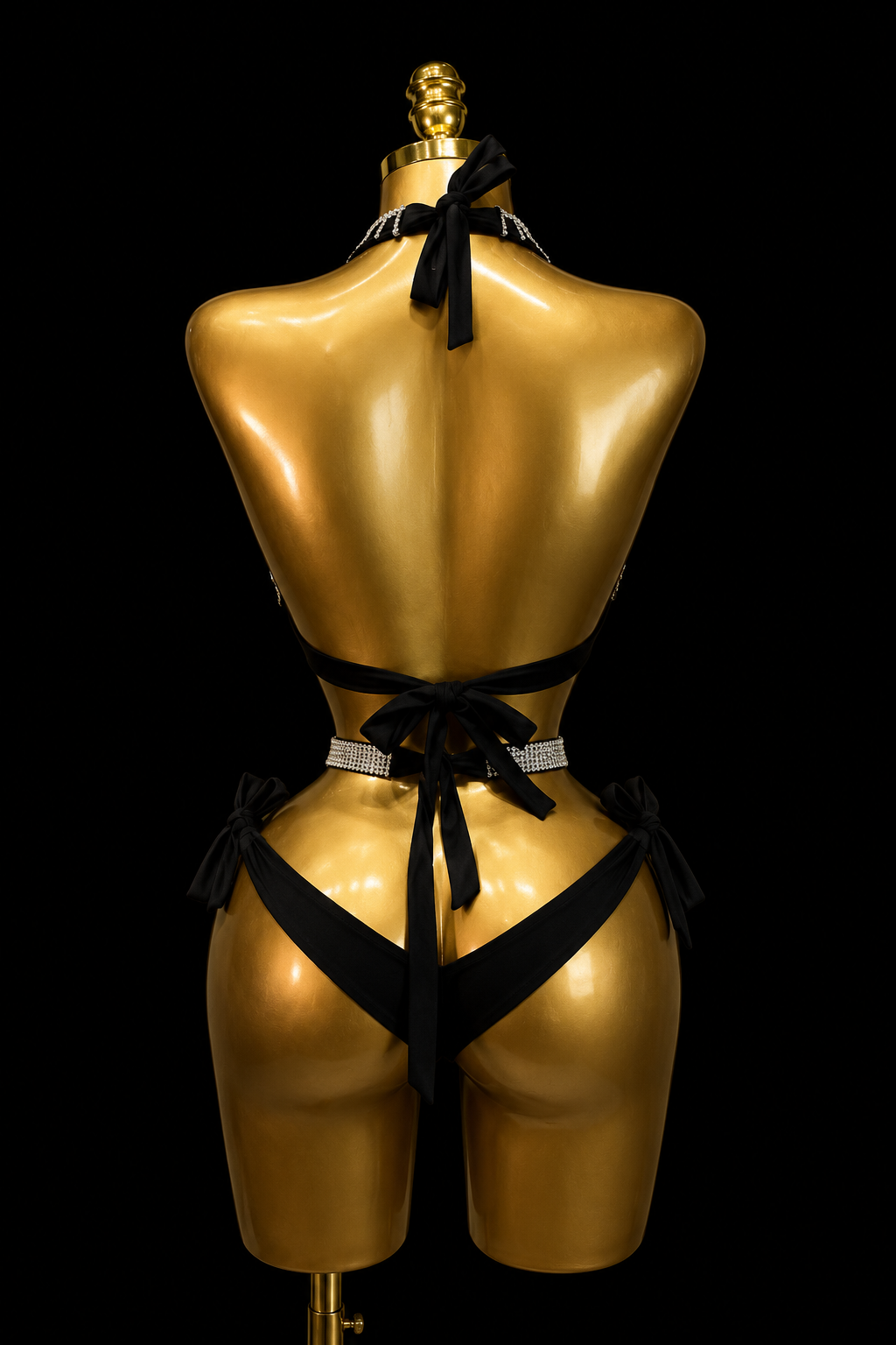 Champagne Drip Set | Black & Silver