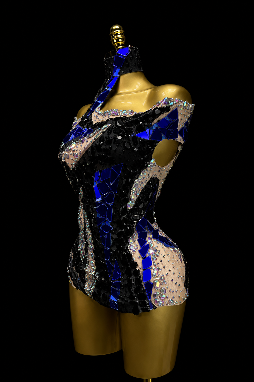 Shattered Sapphire Playsuit