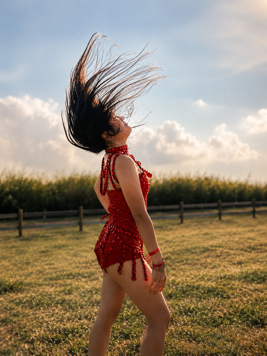 Scarlet Décolleté Set