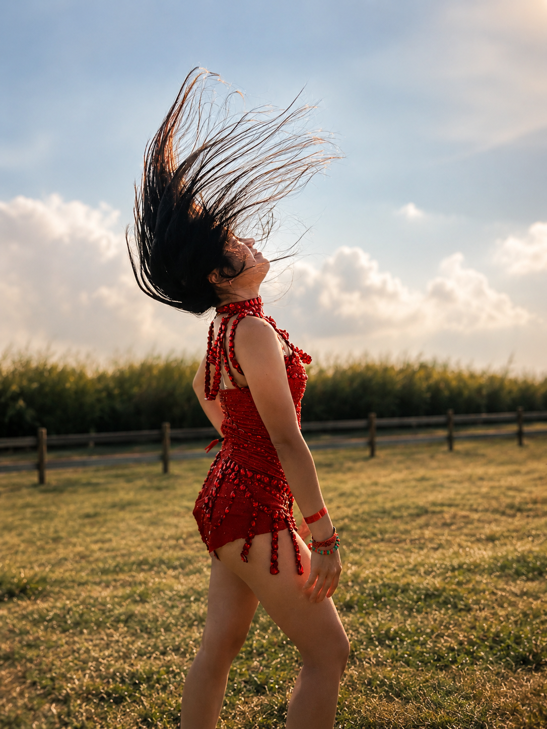 Scarlet Décolleté Set
