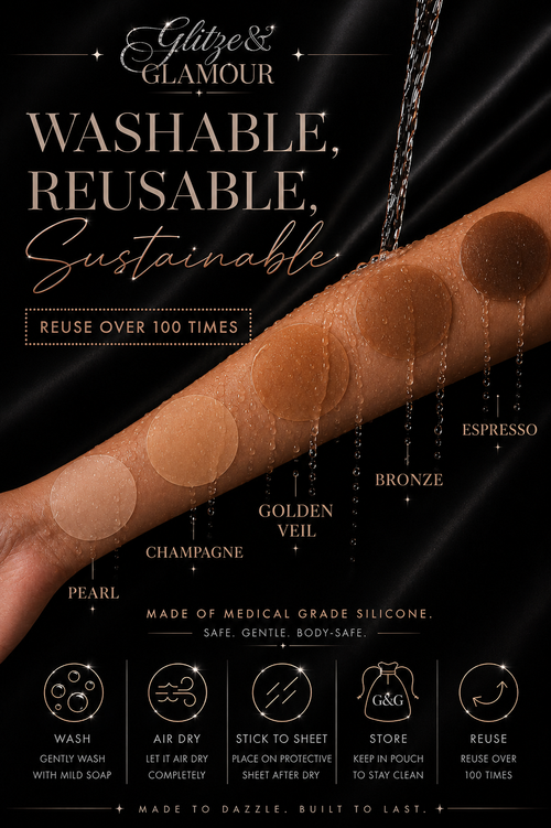Barely There Second Skin Pasties | Bronze