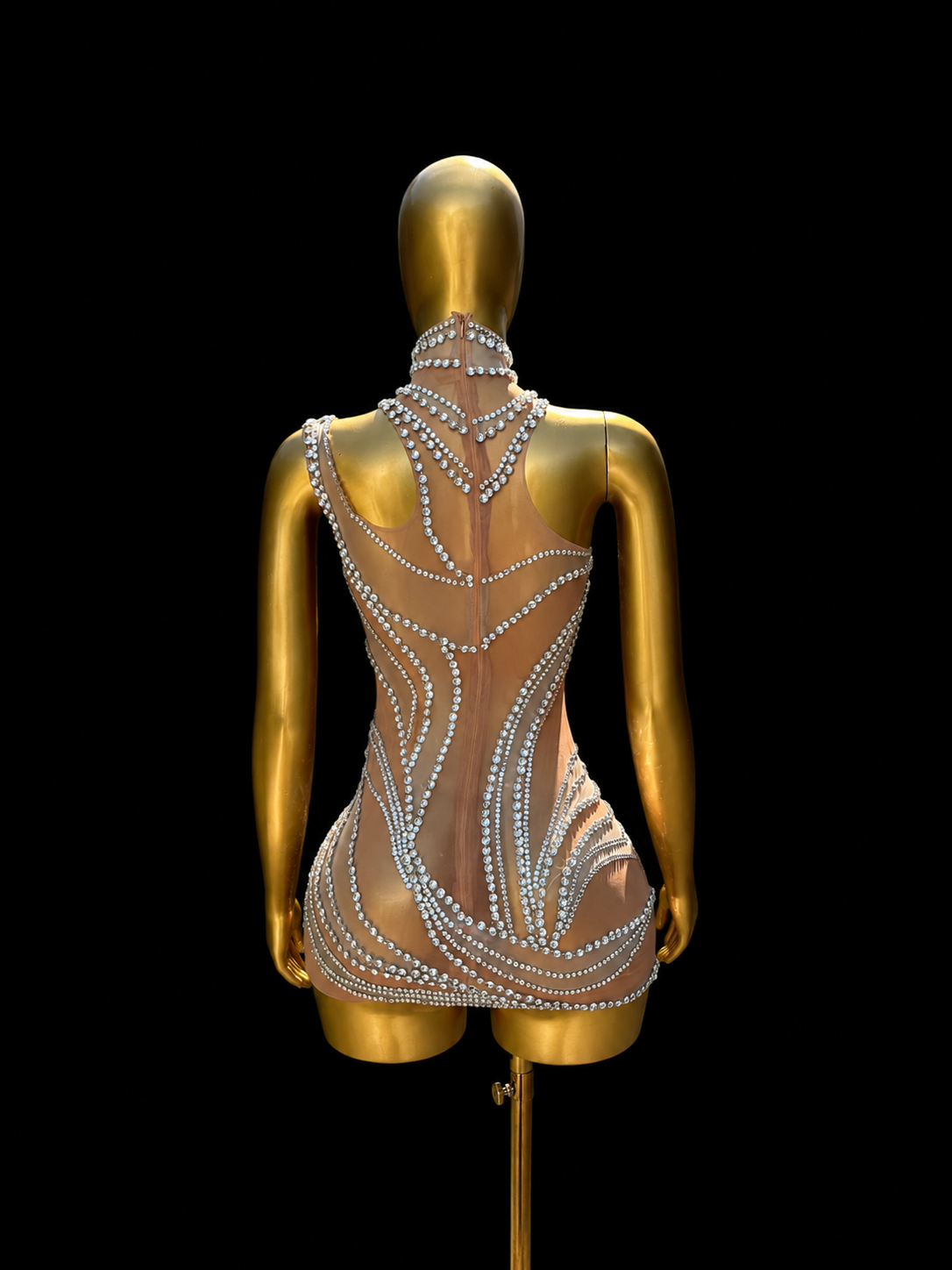 Rhinestone Muse Mini Dress