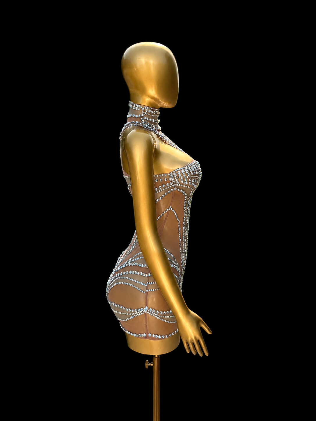 Rhinestone Muse Mini Dress