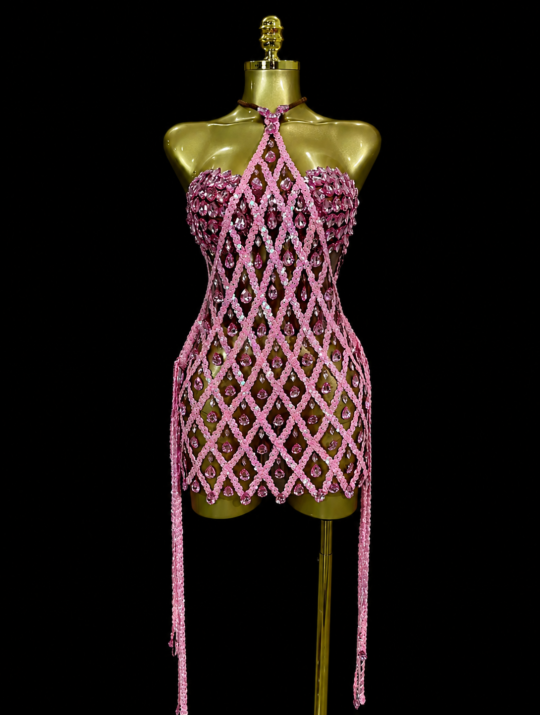 Raindrop Sheath & Corset | Pink
