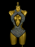 Crystal Cutout Bodysuit